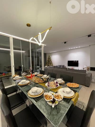 Apartment with unblock-able Panoramic sea view for sale in Damour.