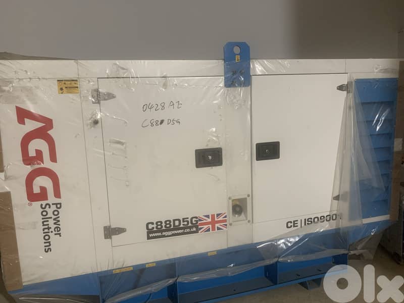 BRAND NEW!!!! GENERATOR - AGG Sound Proof Type – TRI-PHASE  88 KVA 0