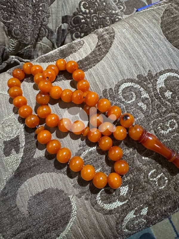 مسبحة مسكي الماني 45 حبي قديم اكثر من 120 عام 0