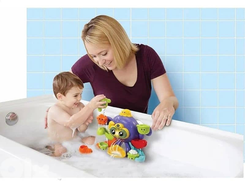 vtech splash & play octopus , bath toy 1