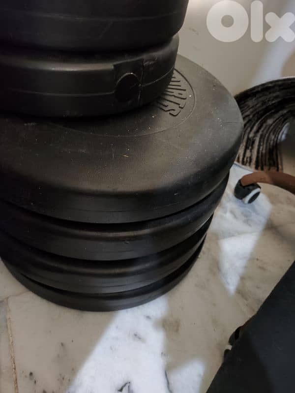 Bench, Bars and weights gym accessories 8