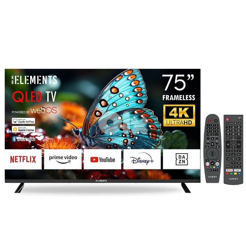 KB Elements Qled WebOS 75″ Inch TV - UHD-4K Smart | تلفزيون 75 إنش 1