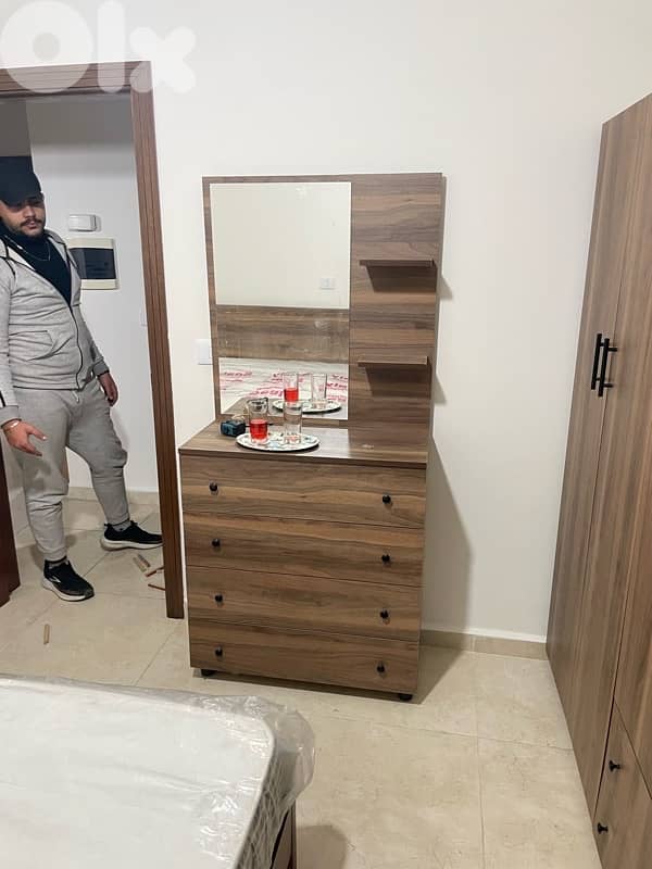 غرفة نوم كاملة مع فرشة جديدة من المعمل بافضل الاسعار 1