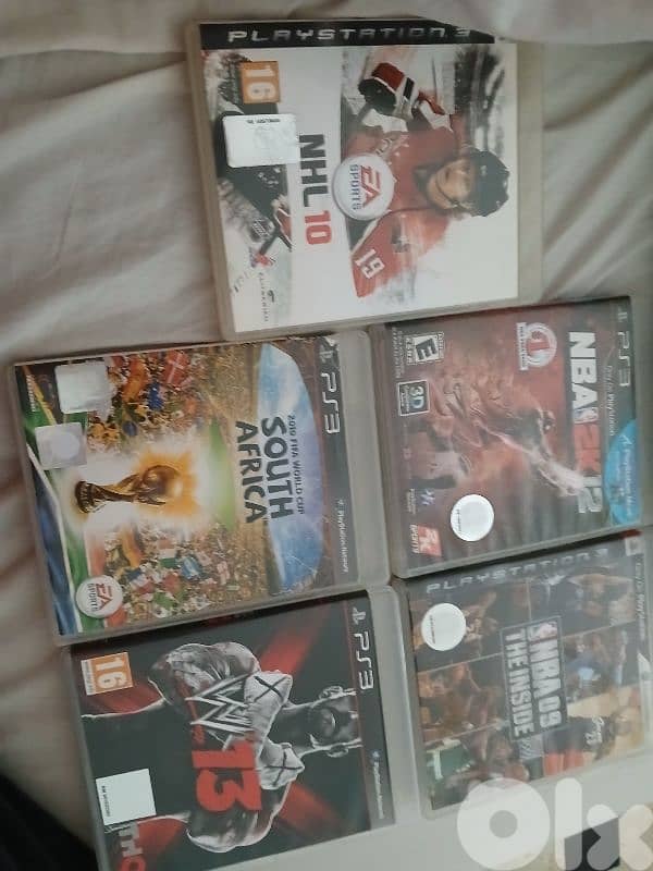 5 ps3 games barely used 0