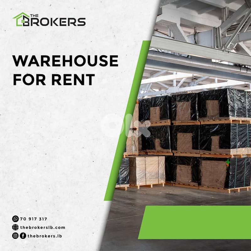 Warehouse for Rent in Baabda مستودع للايجار في بعبدا 0