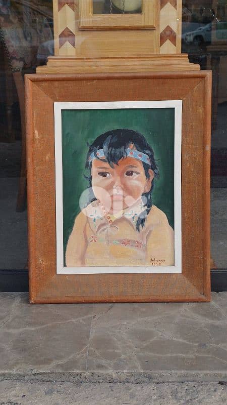 لوحة رسم زيتي اوروبية 0