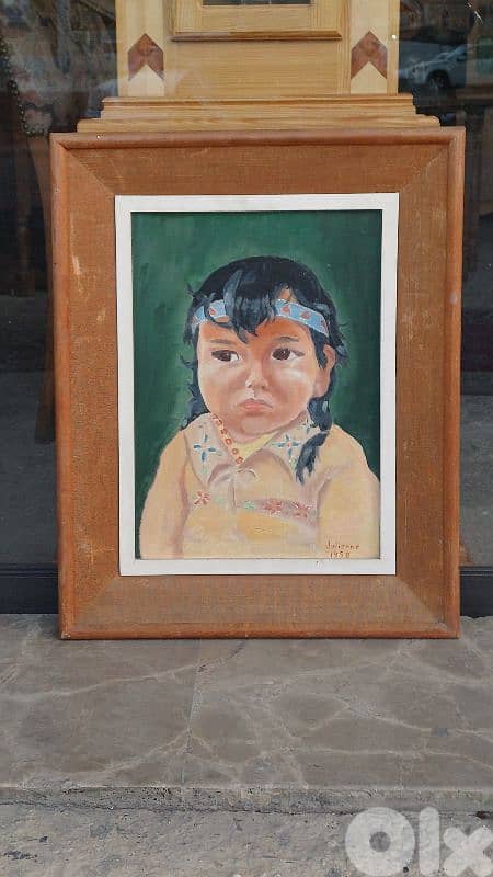 لوحة رسم زيتي اوروبية 1