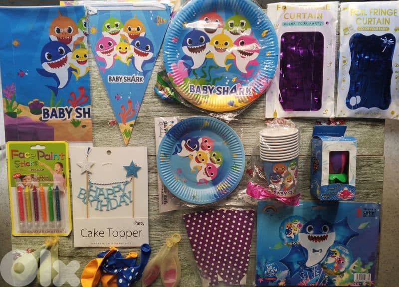 baby shark birthday decoration 2