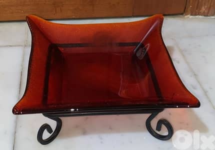 جاط زجاج محجر ملون مع ستاند