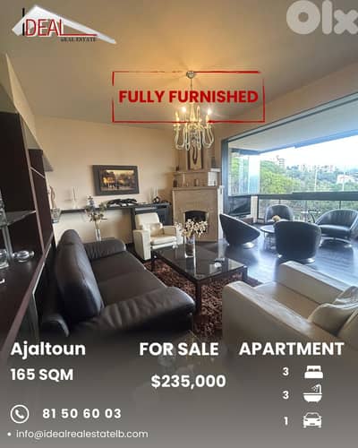 Apartment for Sale in Ajaltoun​ شقة للبيع في عجلتون