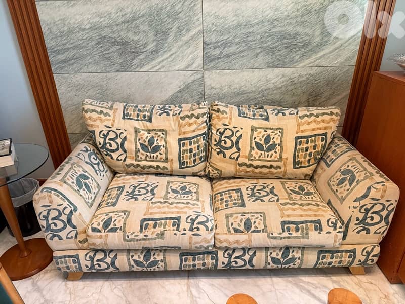 salon 1 fauteuil +2 armchairs +center table +side table 1