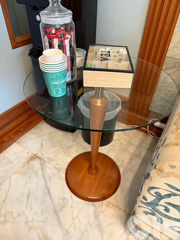 salon 1 fauteuil +2 armchairs +center table +side table 7