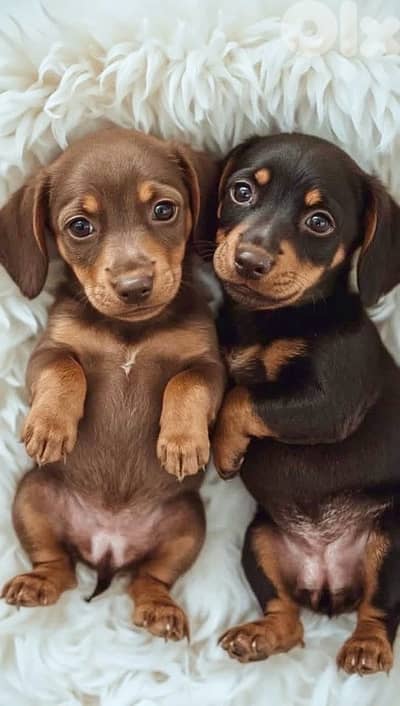 Dachshund Puppies imported pure breed dog كلاب Delivery