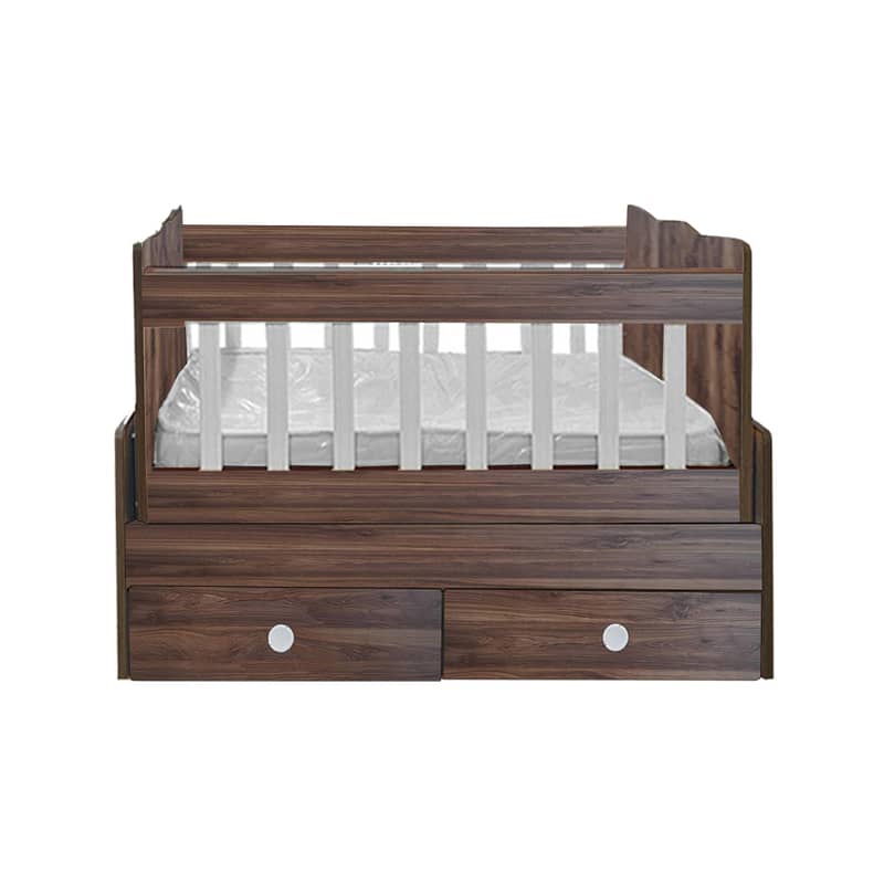 Wooden Baby Bed With Dresser 1