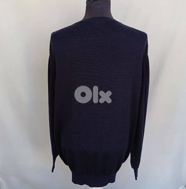 Lacoste Pure Wool V-Neck Pullover Knit Sweater Size 6/Mens XL 1