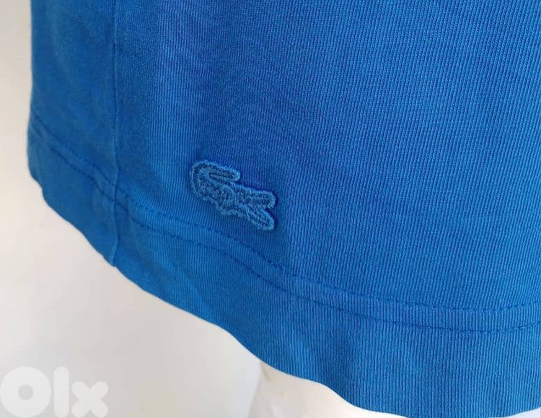 Lacoste relaxed Fit Cotton Taped Logo T-Shirt Size 3/Mens S 5