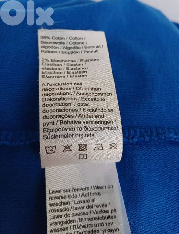 Lacoste relaxed Fit Cotton Taped Logo T-Shirt Size 3/Mens S 10