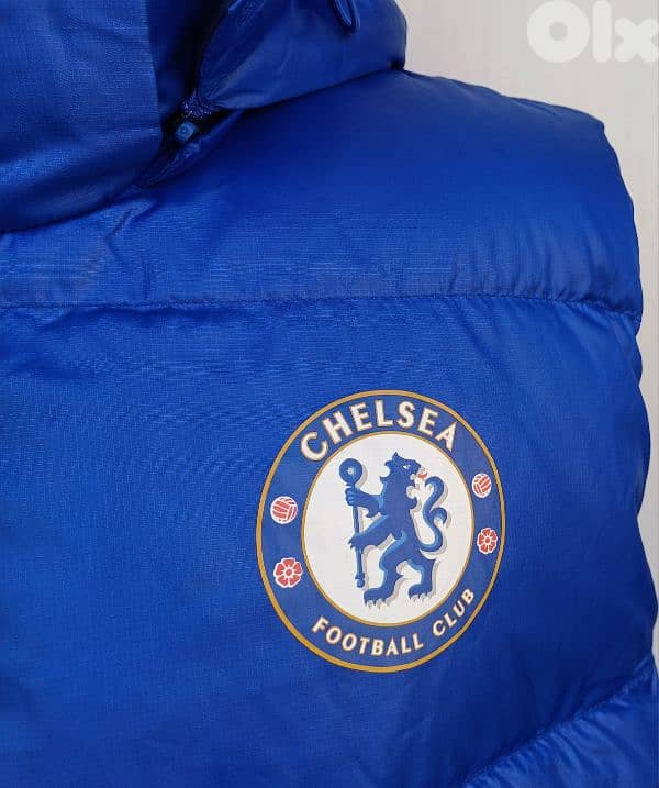 Chelsea 2014/15 Adidas Quilted Hooded Puffer Down Vest Mens XL 2