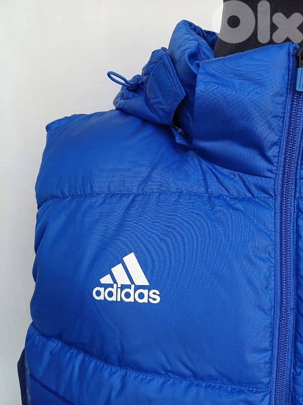 Chelsea 2014/15 Adidas Quilted Hooded Puffer Down Vest Mens XL 3