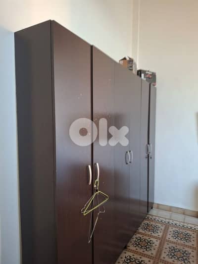 Large Wooden Office Cabinet / Storage Closet (6-Door)