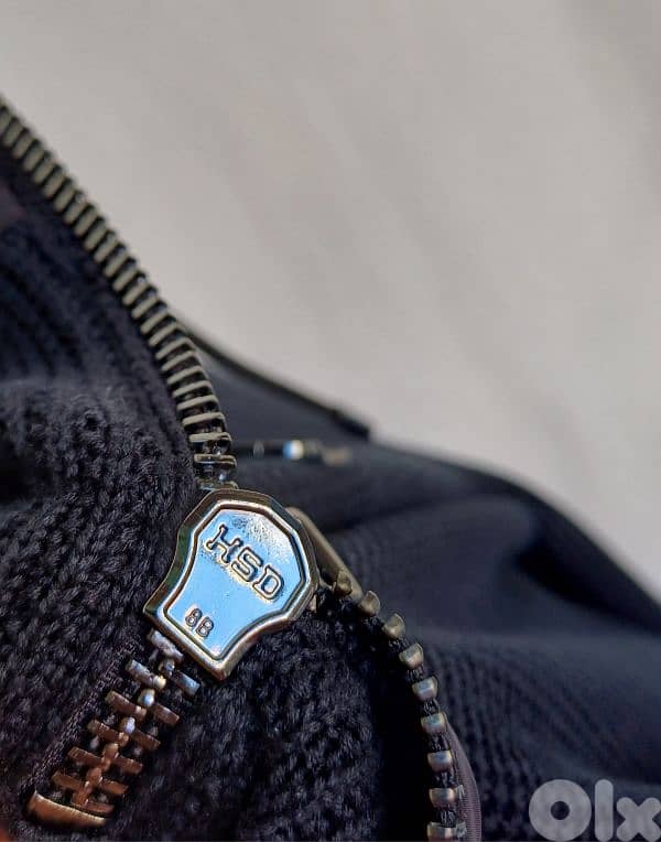 New Without Tags Hugo Cotton Zip Pullover Sweater Mens L 4