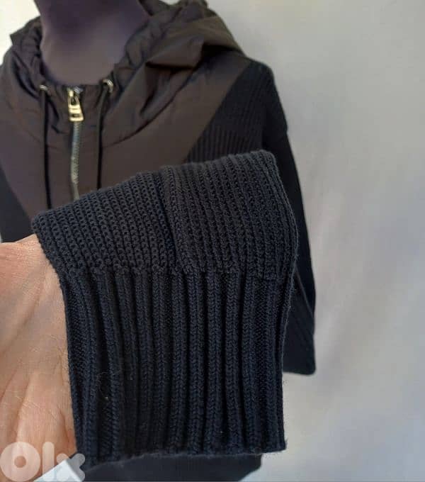 New Without Tags Hugo Cotton Zip Pullover Sweater Mens L 6