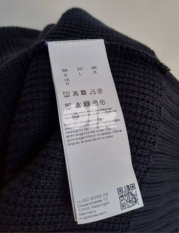 New Without Tags Hugo Cotton Zip Pullover Sweater Mens L 9