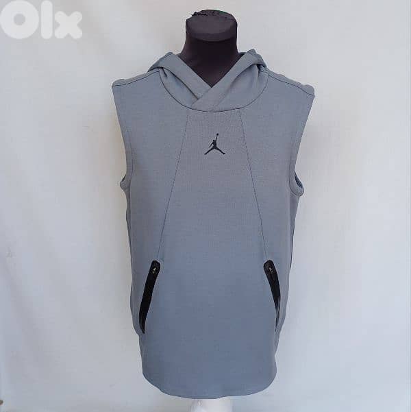 Nike Air Jordan Jumpman Hooded Sweatshirt Vest Mens M 0