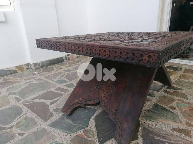 table wood antique 85x85 1