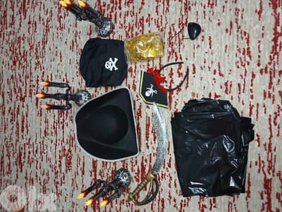 set of pirate-themed Halloween or costume accessories!