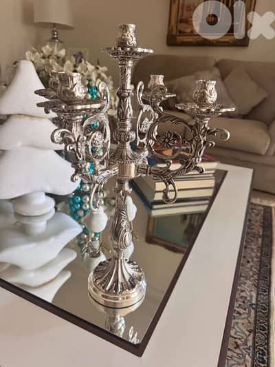 Silver Candle Holder