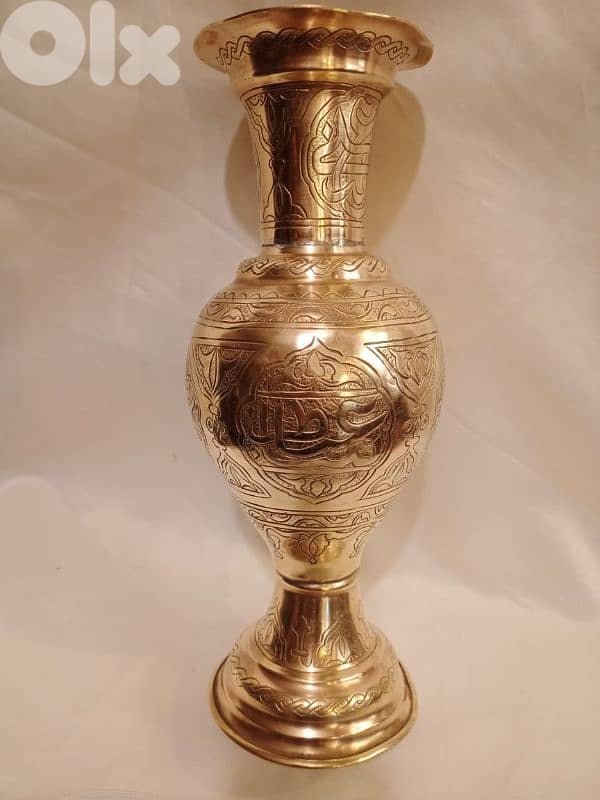 فاز قديمة نحاس نقش يدوي 0