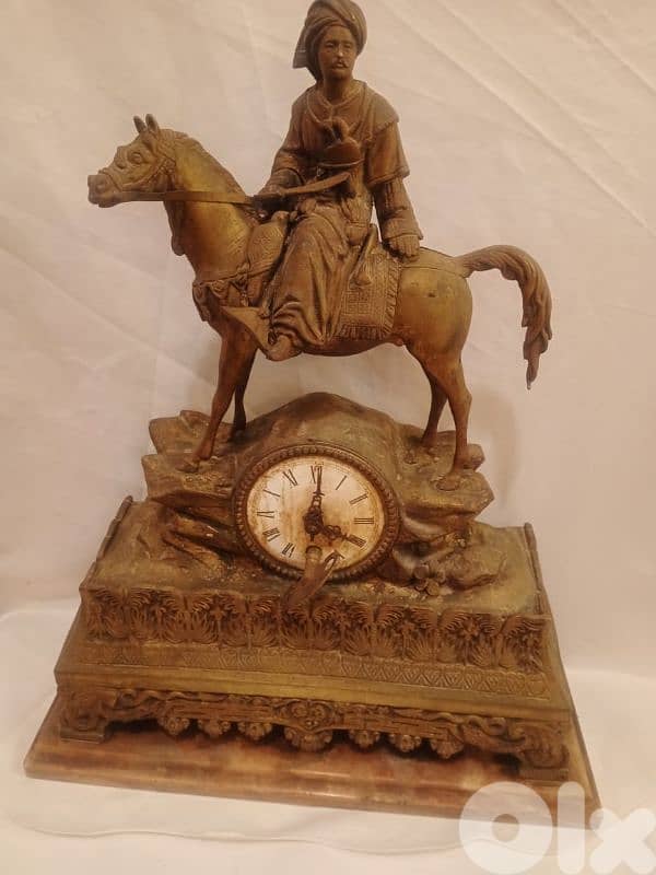 ساعة برونز فرنسية عمر أكثر من مئة سنة 2