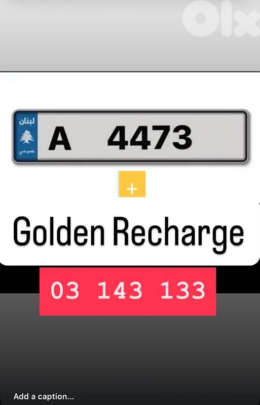 golden number 03 143 133 + rare plate—— A 4473 0