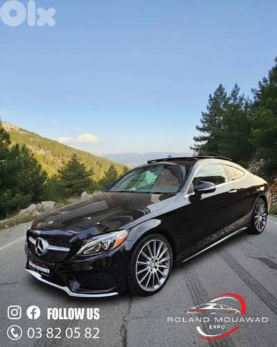 2018 MERCEDES C 300 COUPE 4MATIC AMG ( clean carfax ) 03 669915