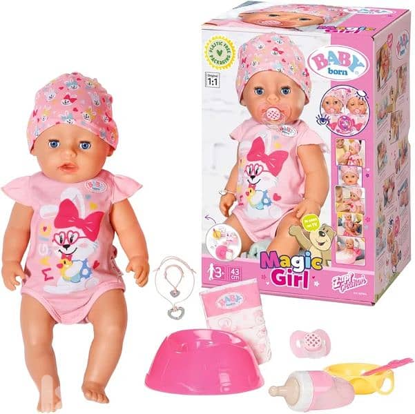 zapf creation baby born magic girl 42cm 0