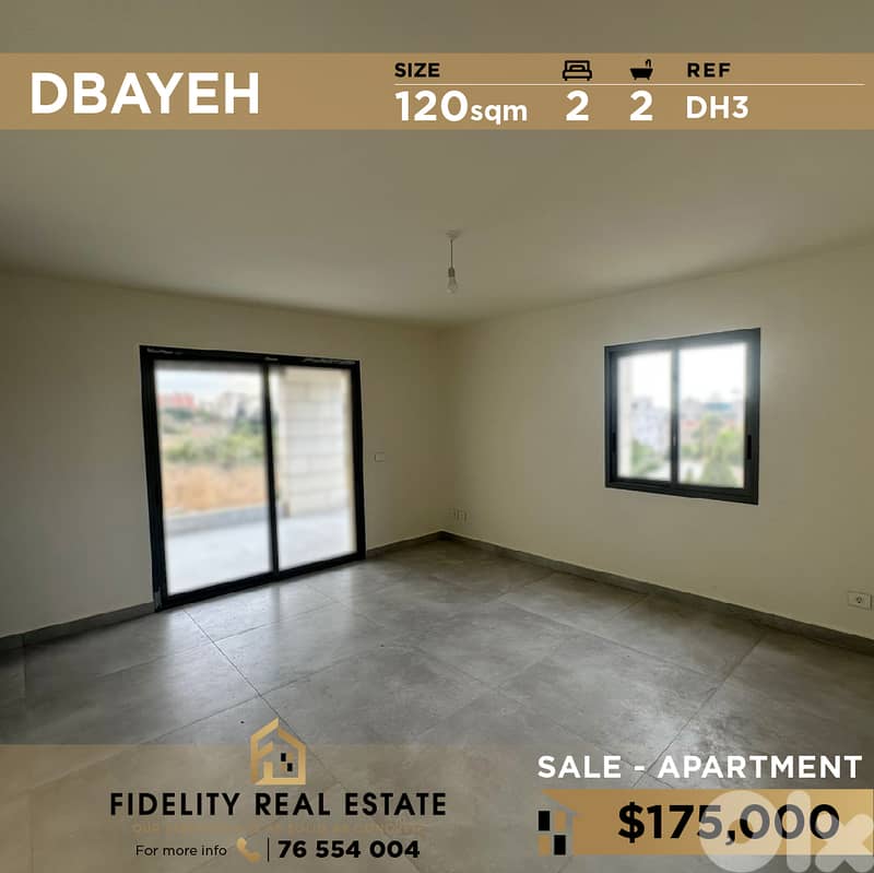Apartment for sale in Dbayeh DH3 شقة للبيع في  ضبية 0
