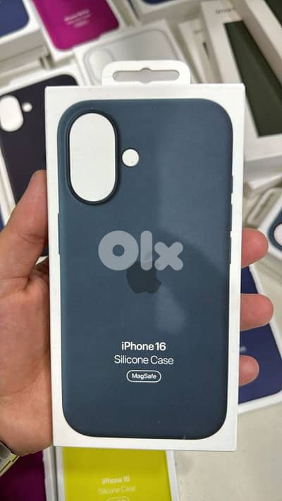 Silicone Case magsafe Iphone 16 Lake green