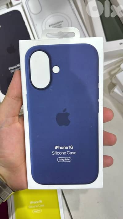 Silicone Case magsafe Iphone 16 Denim