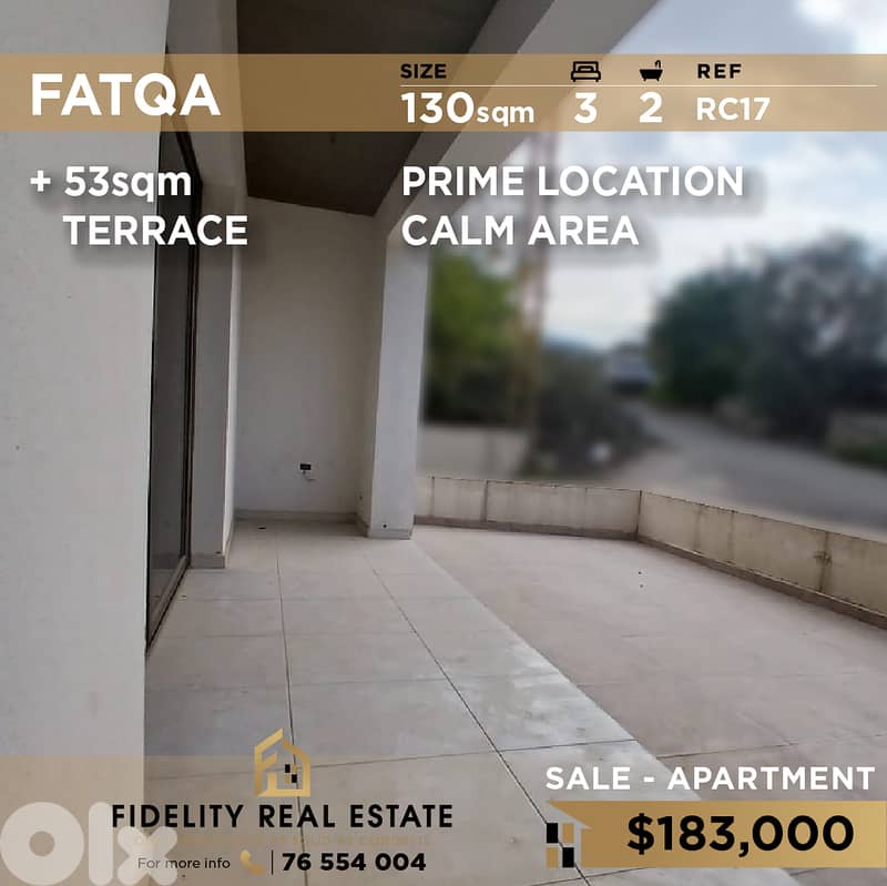 Apartment for sale in Fatqa RC17 شقة  للبيع في فتقا 0
