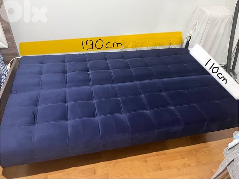 Sofa bed with storage - 190 cm 1