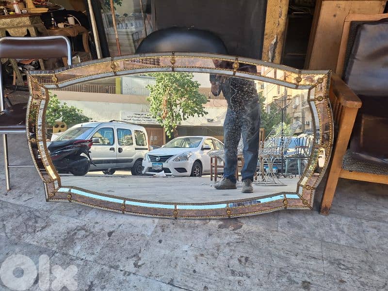 مراية إسبانية مميزة ناعمة انتيك قديمة 0