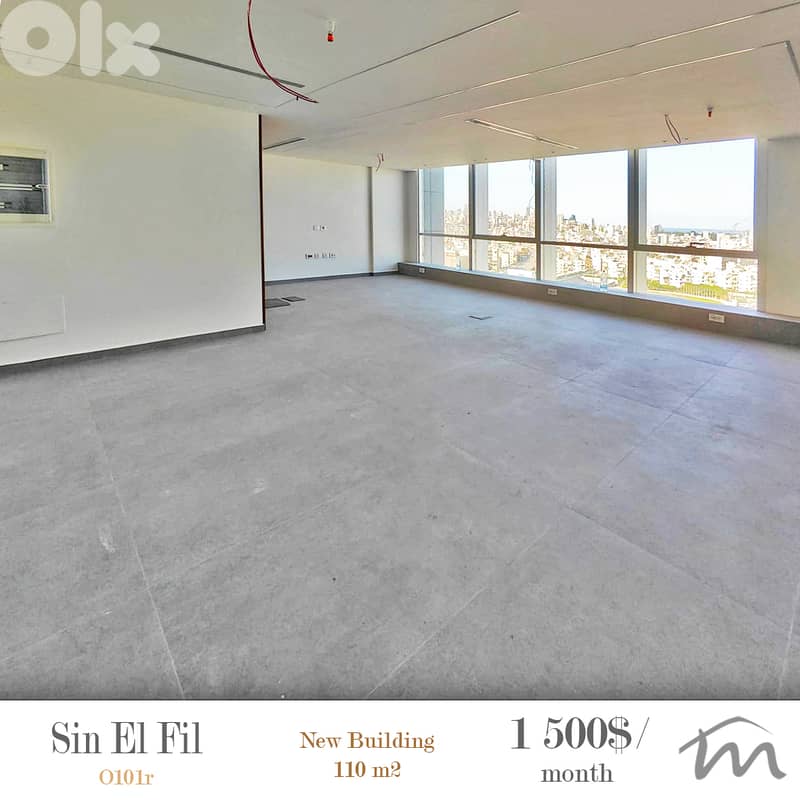 Sin El Fil | Signature 110m² Office | Brand New Open Space | Floor 14 0