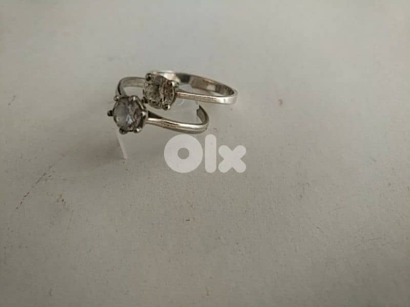 Two old elegant silver rings - Not Negotiable 0