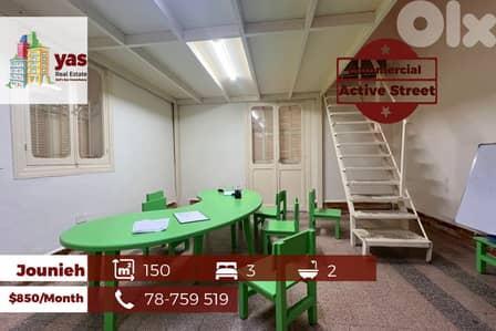 Jounieh 150m2 | Prime Location | Rent | Perfect Investment | EH/RH