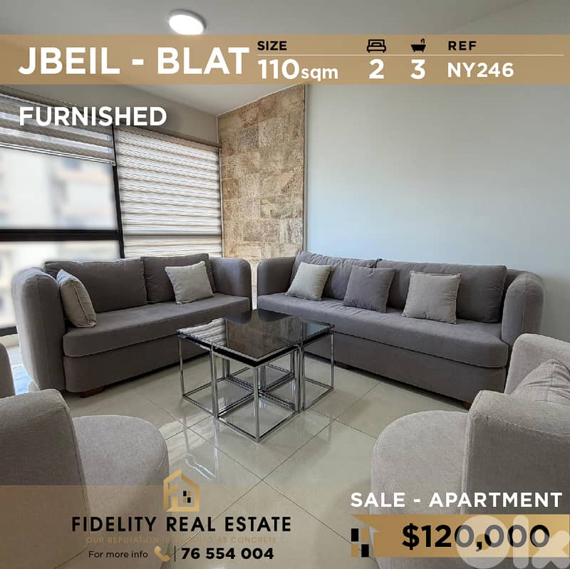 Apartment for sale in Jbeil NY246 شقة للبيع في جبيل 0