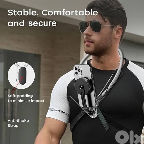 Magnetic Neck Phone Mount – Chest Holder 3