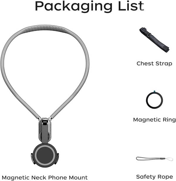 Magnetic Neck Phone Mount – Chest Holder 4