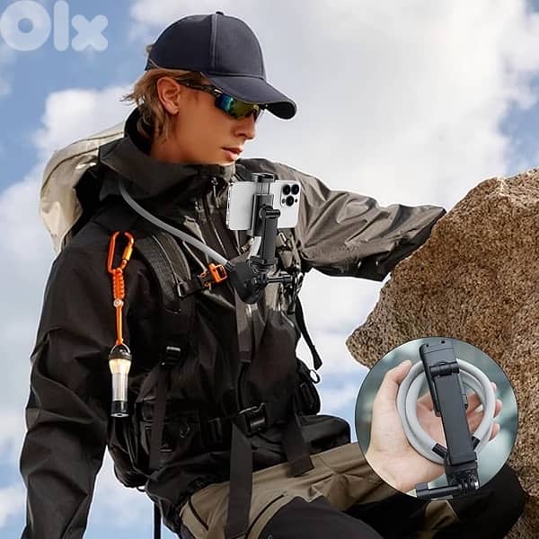 Neck-Mounted Phone Holder – Creator’s Edition Go hands 1