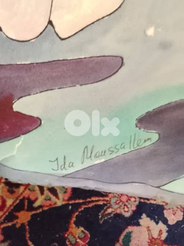 beautiful 2 paintings horoscope Aries and Virgo by  ida mousallem 2